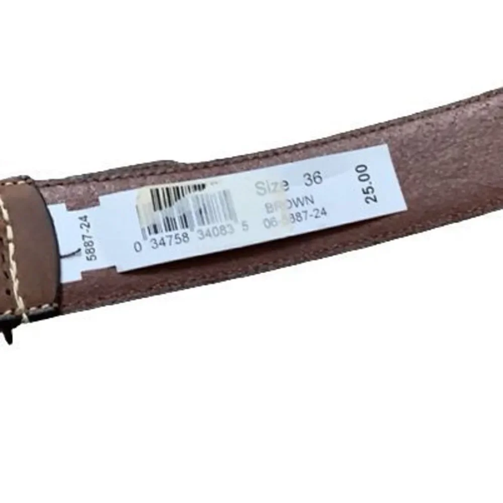 Size 36 Brown Leather Belt-New